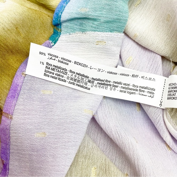 Zara Multicolored Tie Dyed Caftan Tunic Maxi Dress Blogger’s Favorite Fave - Picture 14 of 14